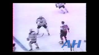 NHL Sep. 22, 1986 Andy Ristau,BUF v Nick Kypreos,PHI (HL) Buffalo Sabres Philadelphia Flyers