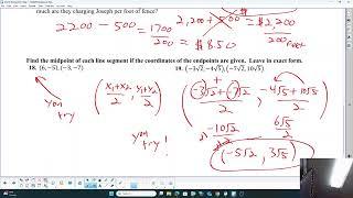 Math III Homework 8.1 Video 2