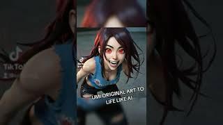 UMI'S REAL LIFE LOOK #anime #manga #webcomic #aiart