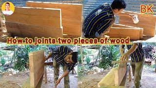 How to joint two wooden pallets of side by side // Lakadi ka joint lagana sikhe // Bk Carpenter