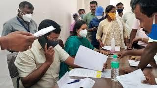 MLA Dr CM Rajesh Gowda Accepting public appeals in Taluk Office ( mini vidansouda ) Sira 02-08-2021