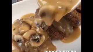 Burger Steak ala Jollibee | Filipino Dish | PinoyCookingRecipes