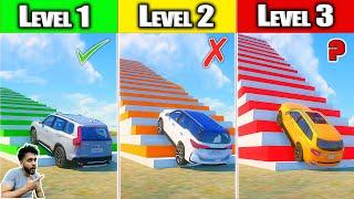 GTA 5: Which Indian Car Will Climb These 3 ImpossibleStairs Level Challenge