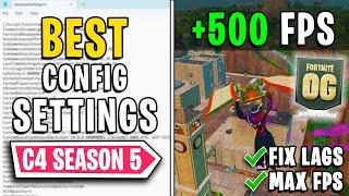 *BEST* Game User Settings in Fortnite OG!  (MAX FPS + 0 Input Delay)