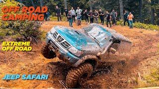 EXTREME OFF ROAD & Camping DOĞANIN KALBİNE TIRMANDIK!!  Nissan Jeep Landrover Mitsubishi