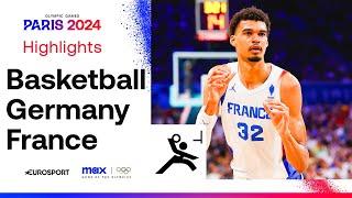 ALL ACTION!  | France vs Germany - Group B Men's Basketball Highlights | #Paris2024