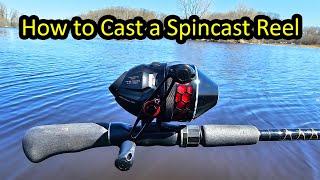 How to Cast a Spincast Fishing Rod and Reel - Push Button Reel