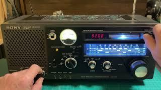 SONY ICF-6700 FM/MW/SW Radio Receiver / radio wave search UTC 10:05 / JST 19:05