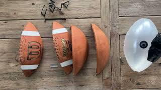 Making a wallet from a leather football