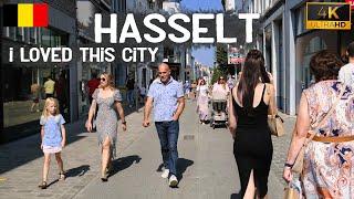 Beauty City HASSELT | BELGIUM Walking Tour 4k 60FPS & {Jazz Piano} Music