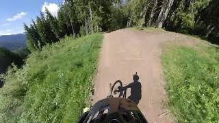 Morzine Pleney Main Line Black Mountain Bike Trail