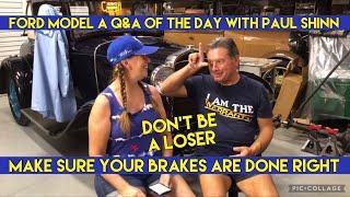 If your brakes aren’t fitting right on your Model A Ford, try this! Q&A of the day with @ModelA