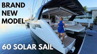 NEW 60 Solar Sail Xquisite Catamaran Yacht Tour