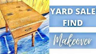 Surprising Makeover | Yard Sale Side Table Transformation | Furniture Flip