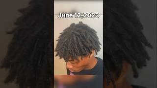 My 1 year dread journey #shorts #short #dreadjourney #dreads #freeformdreads #locs #kaicenat