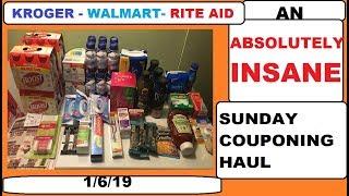 AN ABSOLUTELY INSANE EXTREME COUPONING HAUL!- 1/6/19