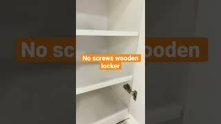 No screws and bolts wooden locker,wardrobe,be good for home and ship use