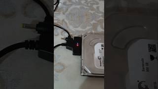 Кабель SATA III/USB 3.0/2.5-3.5/ с питание 12в.Пример работы.