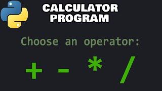 Python calculator program 