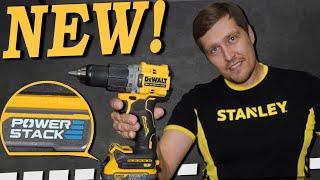 НОВИНКА от DeWALT - DCD 805  Мощный, бесщеточный шуруповерт и Аккум. НОВОГО Поколения! Power Stack