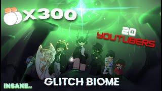 20 YOUTUBERS Use 300x HEAVENLY 2 POTIONS IN GLITCH BIOME! CRAZIEST Sol's RNG Video!