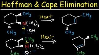 Hofmann and Cope Elimination - E2 Reaction Mechanism - Syn vs Anti Stereochemistry