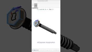 External Hex Head Drilling Screw |@Engineer.Imagination| #shorts #solidworks #model  #viralshorts