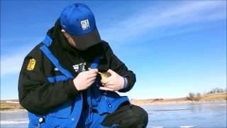 Dr. Auger Ice Fishing on New Underwood Dam