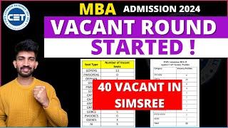 MBA Vacant Round Process Started 2024 | How to Check Vacant Seats of Colleges