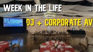 DJ Vlog - Corporate AV + Epic Wedding (Week in the Life)