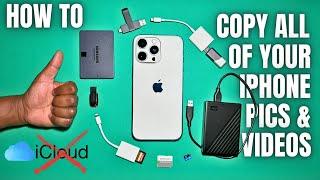 EASILY Copy All iPhone FILES to External Storage (No iCloud / iTunes) | For ALL iPhone Models