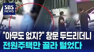 "아무도 없지?" 창문 두드리더니…전원주택만 골라 털었다 / SBS