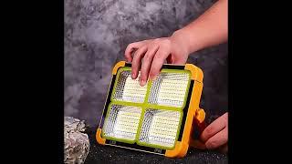 Outdoor lighting solar powered led flood light with power bank and phone charge