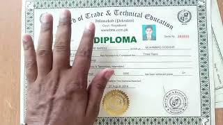 UAE Embassy Approved Diploma With Original NAVTTC and MOFA Original With QR Code