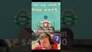 HYPER BET ON BLACKJACK #highlights #blackjack #streamer #cards