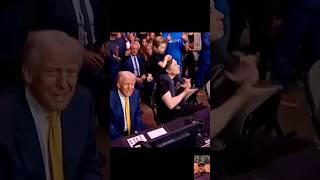 Donald J Trump alongside Elon Musk & X last night at UFC 314 in Miami, Florida! #donaldtrump #musk