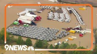 Aerial footage shows the destruction in Asheville and parts of western North Carolina