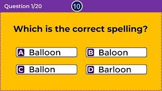 CAN YOU FIND THE CORRECT SPELLING? 99% CANNOT! Commonly Misspelled Words - 1