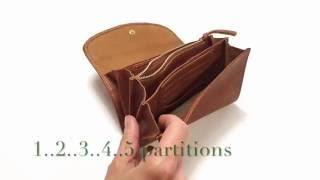 R-108-BIG WALLET italian veg tanned leather handmade in Tuscany