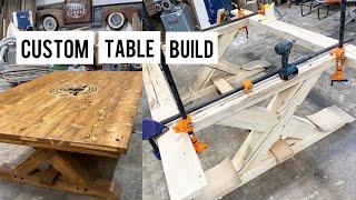 Custom barnwood table build time lapse