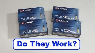 Trying out Lapua Long Range and Super Long Range 22LR ammo