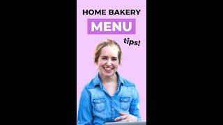 Home Bakery MENU  What to bake when starting your business! And what mistakes to avoid...