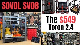 SOVOL SV08 Review: The $549 Voron 2.4, 7 linear rails, 700mm/s top speed, 40000mm/s³ acceleration