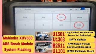 @XTOOLINDIA  MAHINDRA XUV500, ABS Module (ESP,RPAS) Flashing कैसे करें! Help XTOOL  8527147745