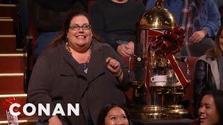 Ellen's "12 Days Of Giveaways" Audience Invades Conan | CONAN on TBS