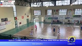 Calcio a 5 - La Grimal Futsal Barletta batte 4-6 il Futsal Veglie, grande prova per i biancorossi