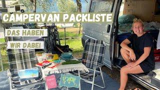 Packliste Camper Wohnwagen Grundausstattung / Das nehmen wir mit auf die Europa Reise Van Roadtrip