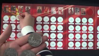 Folder for USSR commemorative coins 1-2-3-5 ruble