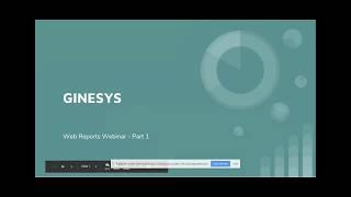 Ginesys Web Reports Webinar: Part1 : Web Report Basics