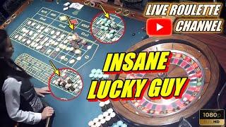  LIVE ROULETTE |  INSANE LUCKY GUY  Amazing Session In Las Vegas Casino  Exclusive  2024-05-06